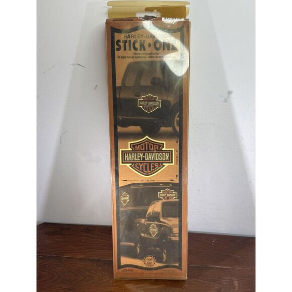 Harley Davidson Signature Stick On 23 X 18" VTG Made In USA‎ Original Box Unused - Picture 1 of 3